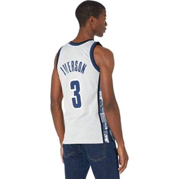 Mitchell And Ness - Georgetown University Mens Ncaa Swingman 1995 Allen Iverson - Picture 2 of 5